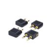 10pcs/lot Portable Aircraft Aviation Headset Conversion Plug 3.5mm Aircraft Audio Adapter Gold Plated Male to Female Converter view 2