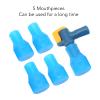 HERCHR Hydration Pack Bite Valve, Food Grade Silicone Bite Valve Replacement Mouthpieces with Bent Shutoff Valve for Hydration Pack Water Backpack view 4