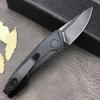 5in Small Pocket Knife, Multifunctional Utility EDC Folding Knife for Camping Hiking, D2 Blackwashed Blade, G10 Handle with Belt Clip, Gift for Man view 3