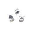 100PCS RJ11 Gray 6P6C RJ11 Phone Jack 90 Degree 6-pin Crystal Head Female Socket Connector 623PCB-6P6C view 1