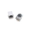 100PCS RJ11 Gray 6P6C RJ11 Phone Jack 90 Degree 6-pin Crystal Head Female Socket Connector 623PCB-6P6C view 4