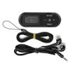LJCM Portable Black FM Radio, DSP 1.1 inch LCD Digital FM Radio Music Player with Earphones for Walking, Jogging, Exercising view 1