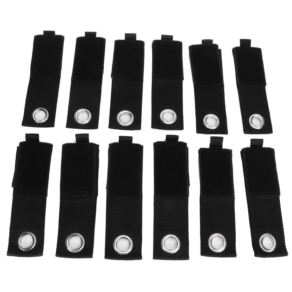 12PCS Cord Wrap, Reusable Heavy Duty Cable Straps and Hook Loop Cords, Adaptable Extension Cord Holder Organizer for Garage House Car RV