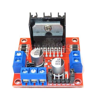 1pcs Dual H Bridge DC Stepper Motor Drive Controller Board Module L298N L-298N Motor-Drive 35v220uf