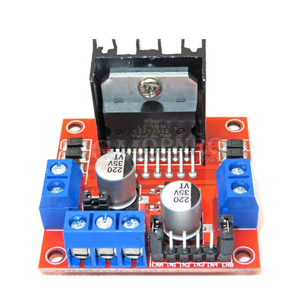1pcs Dual H Bridge DC Stepper Motor Drive Controller Board Module L298N L-298N Motor-Drive 35v220uf