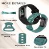 Minyee 3 Packs Floral Engraved Band Compatible with Fitbit Charge 6 Bands/Fitbit Charge 5 Bands Women, Cute Soft Silicone Dandelion Flower Pattern Sport Designer Fancy Summer Strap for Charge 6/5 view 4