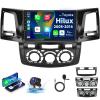 2+64G Car Stereo for Toyota Hilux 2005-2014 Android Car Radio Stereo,Wireless Carplay Android Auto 9inch Touch Screen Bluetooth Audio Receiver GPS Navigation WiFi Backup Camera FM/RDS SWC view 1