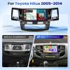 2+64G Car Stereo for Toyota Hilux 2005-2014 Android Car Radio Stereo,Wireless Carplay Android Auto 9inch Touch Screen Bluetooth Audio Receiver GPS Navigation WiFi Backup Camera FM/RDS SWC view 2