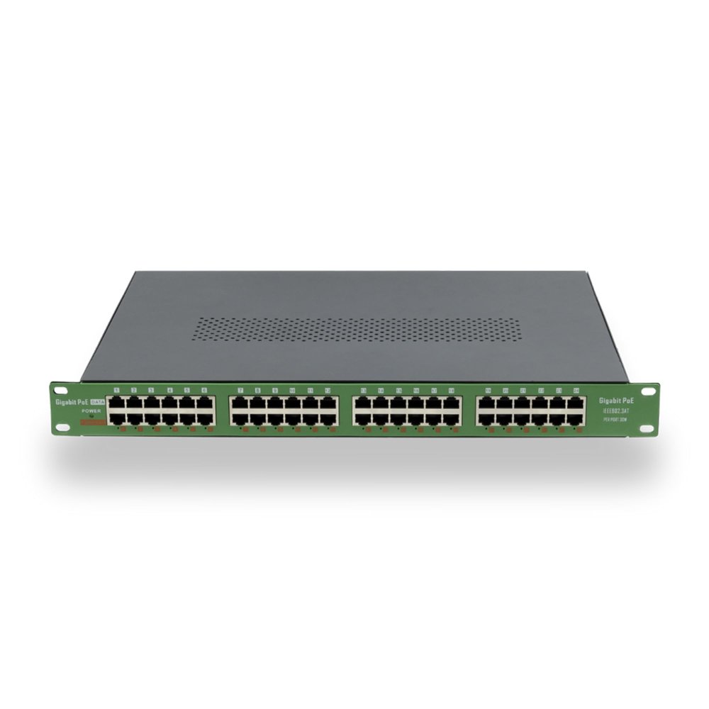 PoE Texas 24 Multi Port IEEE 802.3at PoE+ Injector - Full Power On Every Port - 700W Total - 10/100/1000 Gigabit Data Rate - Active Injector for WiFi Access Points, PTZ Cameras