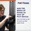 PoE Texas 24 Multi Port IEEE 802.3at PoE+ Injector - Full Power On Every Port - 700W Total - 10/100/1000 Gigabit Data Rate - Active Injector for WiFi Access Points, PTZ Cameras view 3