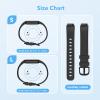 2 Pack Waterproof Bands Compatible with Fitbit inspire 3 Bands for Women Men, Classic Soft Sports Replacement Wristbands for Women Men (Black/navy blue, Large 7.1"-8.7") view 4