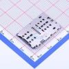 (1 Pcs) Narrow Body Three Choose Two Nano+Nano+TF Card Holder Without Card Tray SD Card Connector SMD Card Holder CS-213 view 3