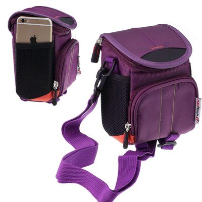 Navitech Purple Camera Shoulder Bag Compatible with Canon EOS R50 Mirrorless Camera