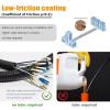 10 Meters Armored Fiber Patch Cable OM3, LC to LC Fiber Optic Cable Cord 10GB/Gigabit Multimode Jumper Duplex 50/125um, Multi Mode Outdoor OM3 LC Fiber 30 Foot view 3