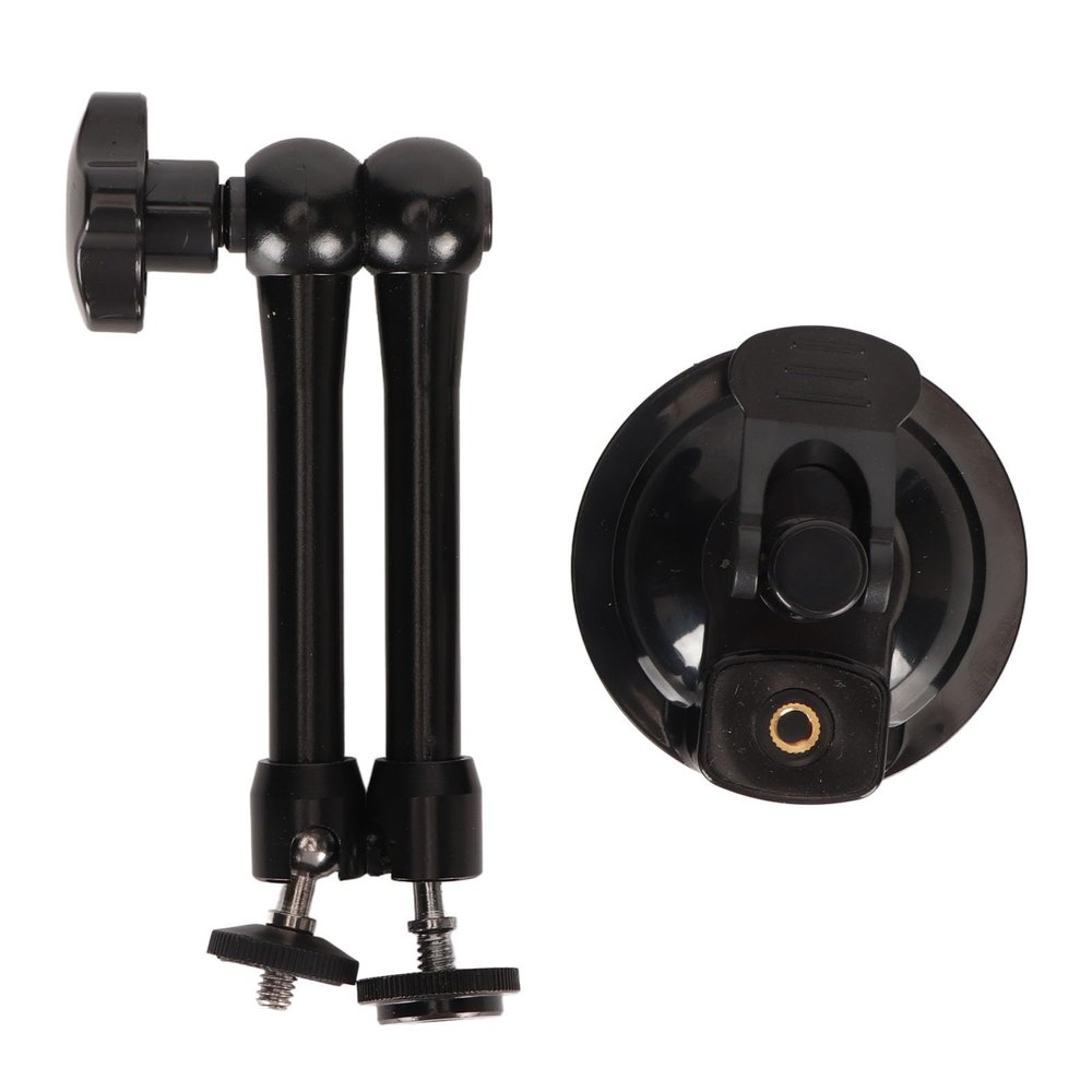30cm Suction Cup Mount Aluminium Alloy Camera Bracket with 360 Rotation for Act 3 Insta X3