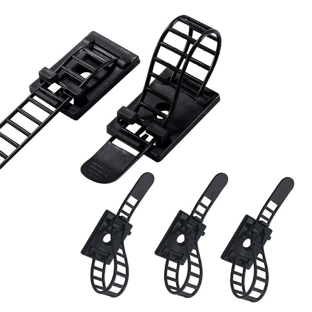 100 Pcs Desk Wire Organizer Cable Ties Ties Adhesive Cord Clips Cable Management Cord Keeper Desk Wire Management Desk Wire Organizer Cable Ties Ties Adhesive Cord Clips