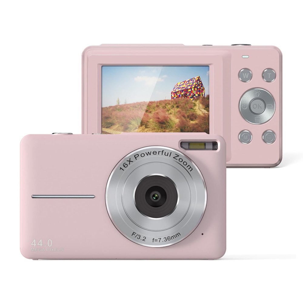 1080P 44M 16X Zoom Autofocus Portable Digital Camera with 2.4 Inch Screen for Travel, Graduation, and More ()