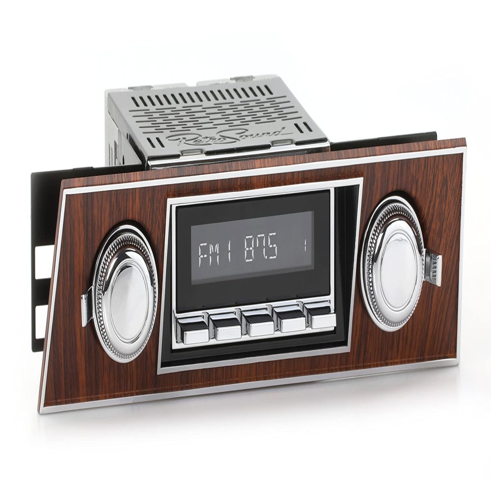 RetroRadio Compatible with 1967-68 Chevrolet Camaro Features Include Bluetooth, AUX, AM/FM LAC-M1-501-03P-73PC