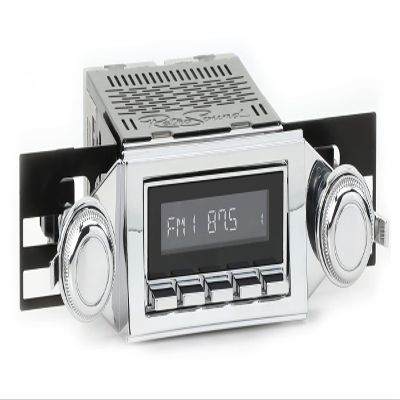RetroRadio Compatible with 1966-67 Chevrolet Chevelle Features Include Bluetooth, AUX, AM/FM LAC-M1-114-03P-73PC