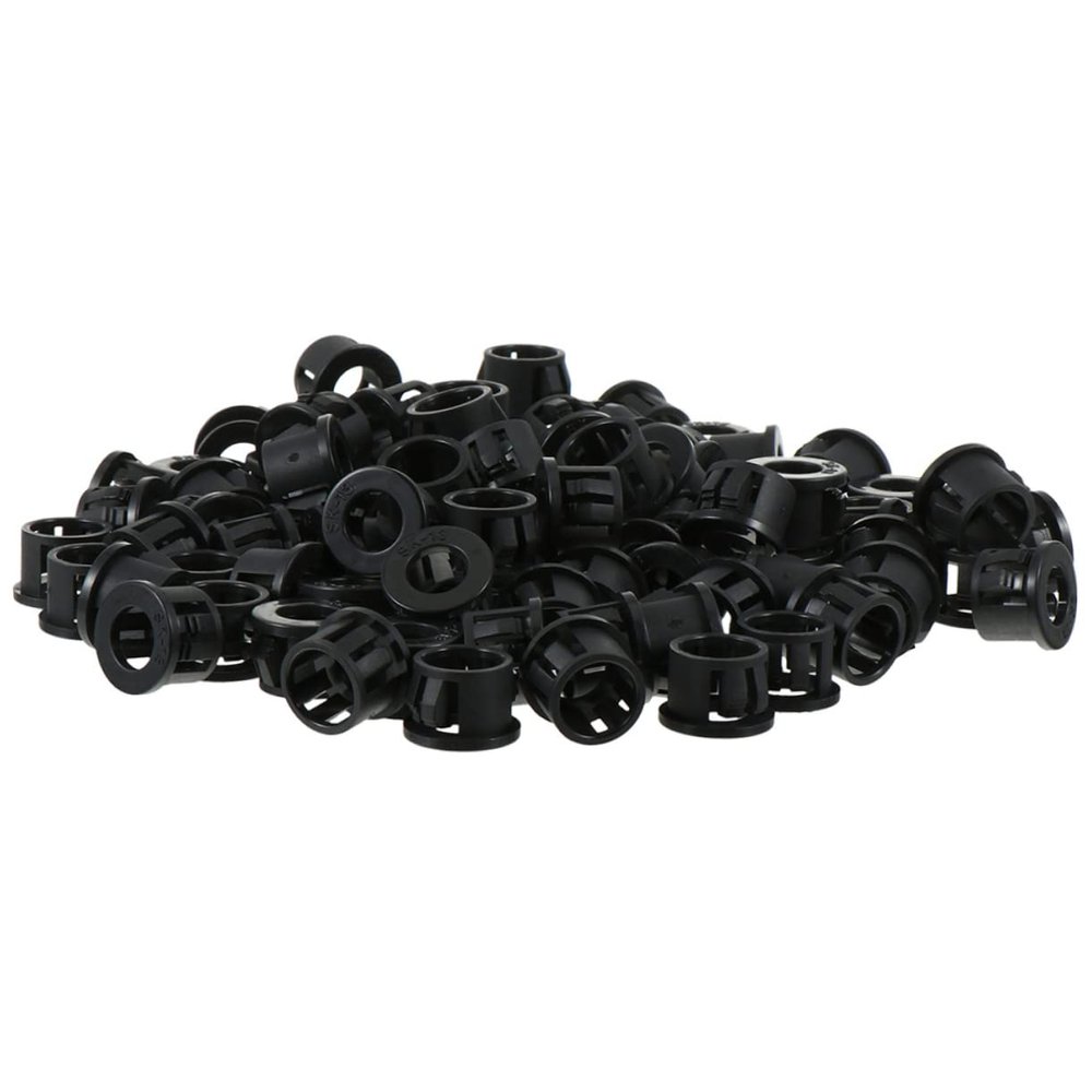 BUGUUYO 200pcs Cable Bushing Grommet Nylon Wire Protector for Pass-Through Easy Install Snap Grommets for Tidy Cable Management and Organization