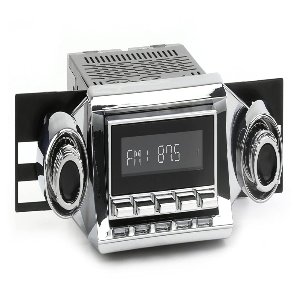 RetroRadio Compatible with 1957 Chevrolet Bel Air Features Include Bluetooth, AUX, AM/FM LAC-M1-104-252-51P-74PC