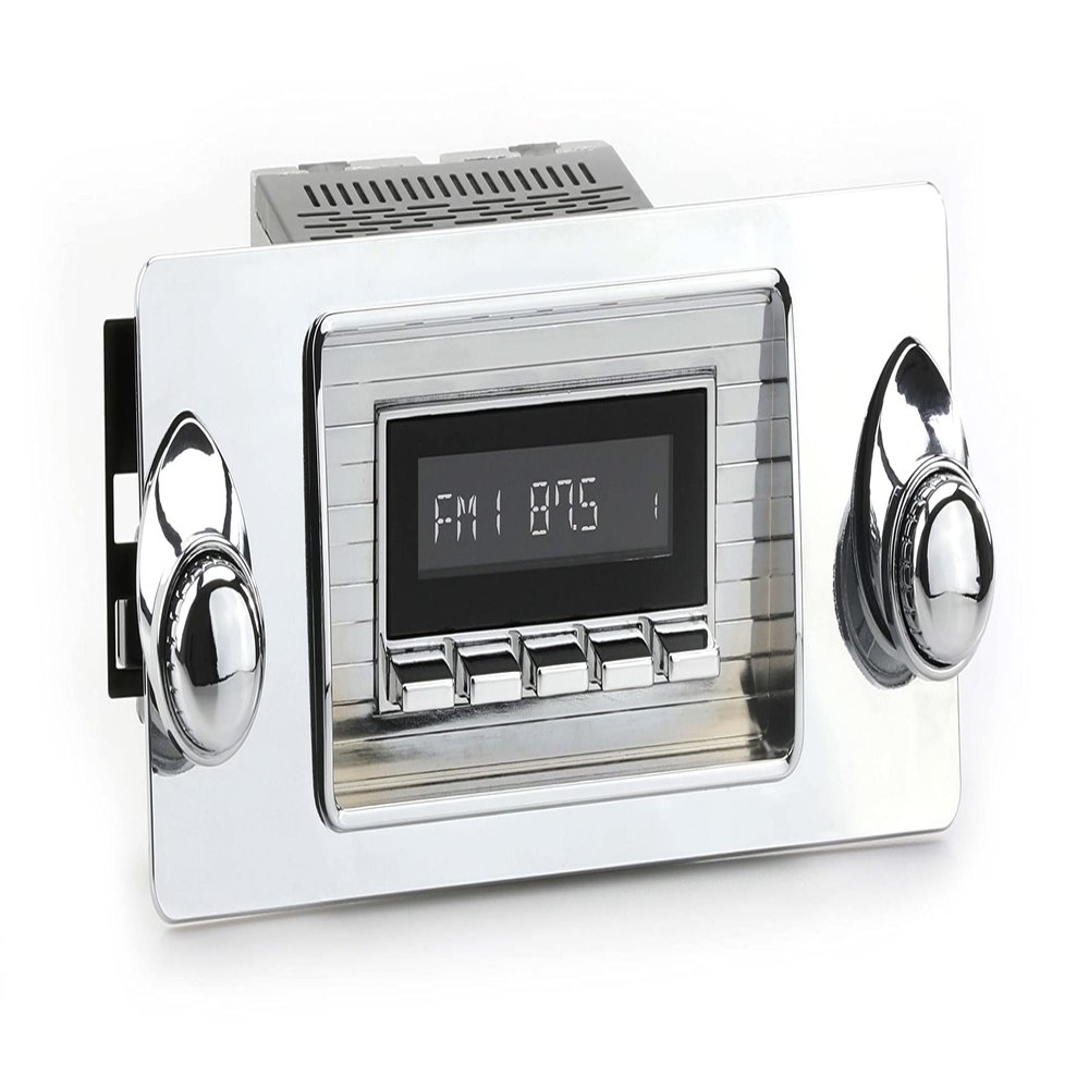 RetroRadio Compatible with 1947-53 Chevrolet Truck Features Include Bluetooth, AUX, AM/FM LAC-M1-101-253-06-76C