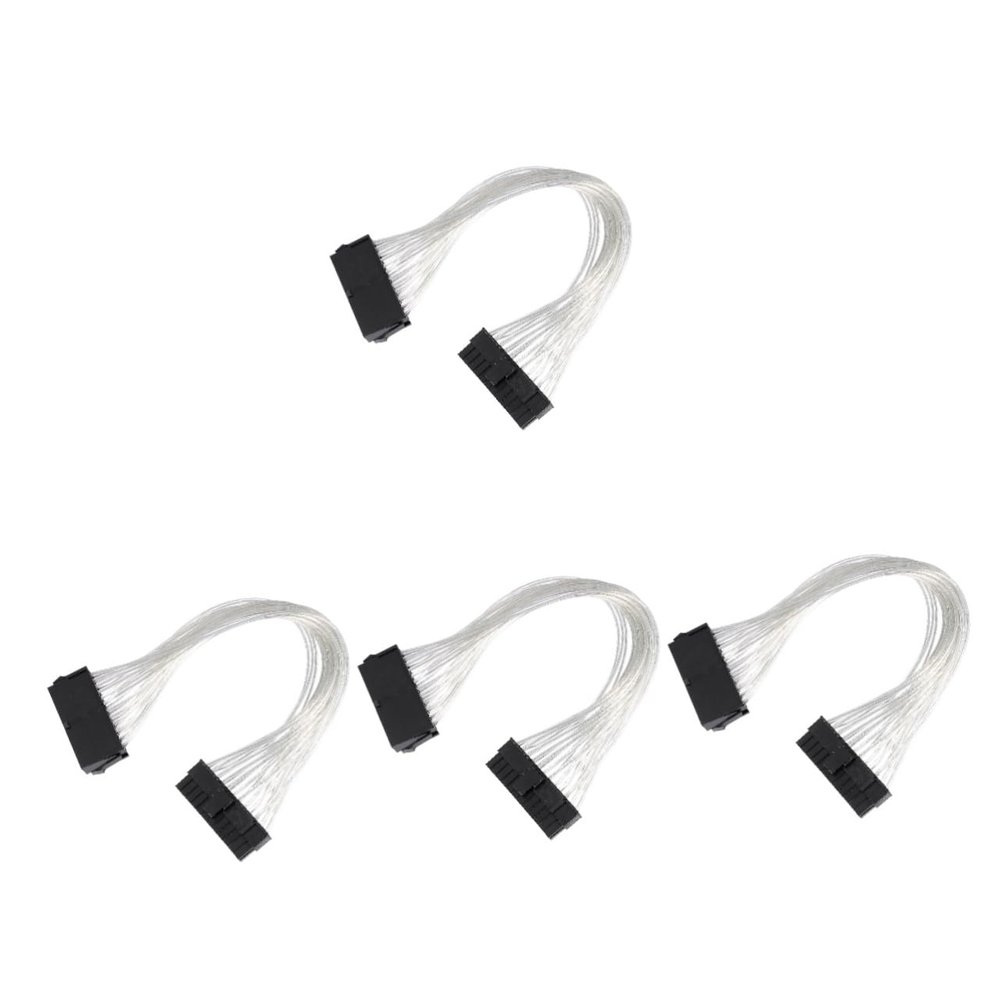 PartyKindom 4pcs Extension Power Cable Replacement ATX Power Extension Wire Motherboard Cable Kit Tinned Oxygen Wire