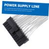 PartyKindom 4pcs Extension Power Cable Replacement ATX Power Extension Wire Motherboard Cable Kit Tinned Oxygen Wire view 2