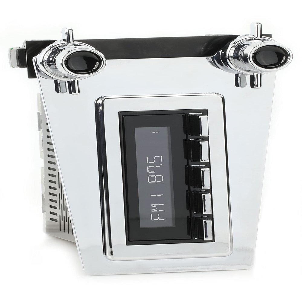 RetroRadio Compatible with 1963-67 Chevrolet Corvette Features Include Bluetooth, AUX, AM/FM LABC-M1-110-112-291-54P-71PC