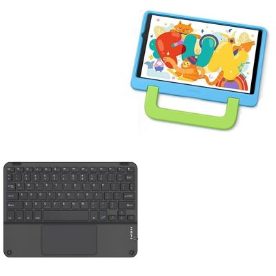 BoxWave Keyboard Compatible with Huawei MatePad T8 Kids (8 in) - SlimKeys Bluetooth Keyboard with Trackpad, Portable Slim TouchPad - Jet Black