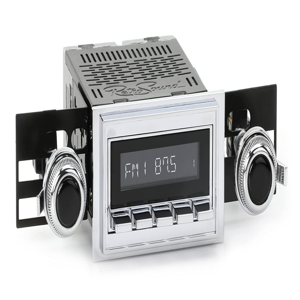 RetroRadio Compatible with 1972-76 Chevrolet Corvette Features Include Bluetooth, AUX, AM/FM LAC-M1-118-53P-73PC