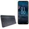 BoxWave Keyboard Compatible with Nokia G100 - SlimKeys Bluetooth Keyboard, Portable Thin with Chiclet-Style Keys - Jet Black view 1