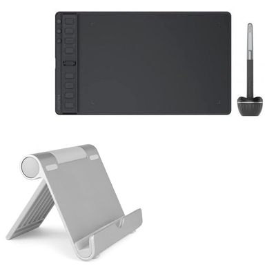 BoxWave Stand and Mount Compatible with Huion Inspiroy 2M - VersaView Aluminum Stand, Portable, Multi Angle Viewing Sturdy