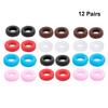 GLEAVI 36sets Silicone Skid Glasses Sleeves Round Shape Retainers for Eyewear Fit Glasses and Sunglasses Comfortable Non- Mixed Colors view 2