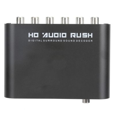 Digital Audio Converter, AC-3 Analog Stereo Audio Decoder for Home for Concert Hall (Host+USB+Optical Fiber)