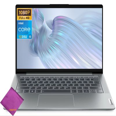 Lenovo 2023 IdeaPad 5i Business Laptop - 14"" Full HD 1920 x 1080 Display - Intel Core i5-1235U - 8GB RAM - 512GB SSD - Windows 11 Home - W/Cloth, Gray