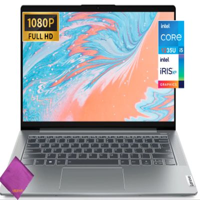 Lenovo 2023 IdeaPad 5i Laptop - Intel Core i5-1235U - 14" Full HD 1920 x 1080 Display - 8GB RAM - 512GB SSD - Windows 11 Home - W/Cloth