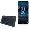 BoxWave Keyboard Compatible with Nokia G100 - SlimKeys Bluetooth Keyboard - with Backlight, Portable Slim LED 7 Colors - Jet Black view 1