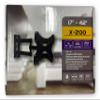 Watchman WM-S2 Model X-200 Black TV Monitor CCTV Wall Mount Bracket, Black; Fits Most 17" to 42" Flat Panel TVs and Monitors; VESA 200; Load Capacity 44 Pounds; Tilt: +- 15 Degrees view 2