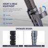 NEEWER LITETRIP LT32 62" Travel Tripod Carbon Fiber with 15 Leveling 360 Panorama Head, Detachable Center Axis, Fast Flip Buckle, Arca QR Plate Compatible with PD, (Former TP62) view 4