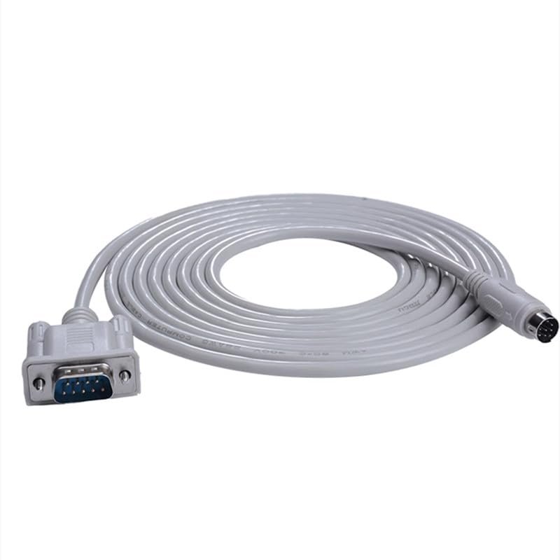 TK6100-FX Compatible FX Series Connectivity Touch Panel TK6100,TK6102 Series PLC Cable Light Gray 3m