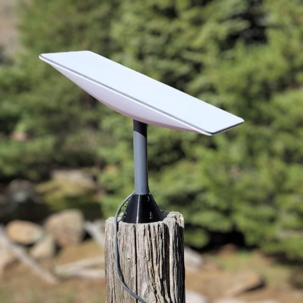 Pole Adapter/Mount for Starlink v2 Square Dish, Starlink Mounting Kit, Starlink Pole Mount, with Starlink Mount Adapter Compatible with V2 Rectangular Dish