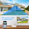 MMQ Auto Track &10x Hybrid Zoom Dual Lens WiFi Security Camera System, 4PCS Wireless Cameras Outdoor with 1T HDD,10CH Expandable 5MP NVR, PTZ 2-Way Audio,Color Night Vision, Compatible with Alexa view 4