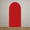 AOSTO Racing Theme Birthday Party Arch Backdrop Cover Background,Customize Size Double Sided Deep Red Arch Background Elastic Fabric Cover GX-1862 view 2