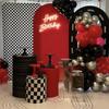 AOSTO Racing Theme Birthday Party Arch Backdrop Cover Background,Customize Size Double Sided Deep Red Arch Background Elastic Fabric Cover GX-1862 view 4