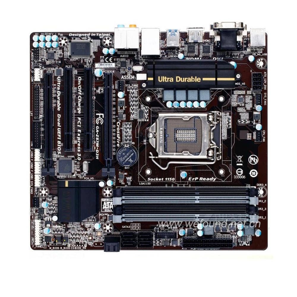 100% Working Desktop Motherboard for Z87M-D3H Z87 Socket LGA 1150 DDR3 System Board Fully Tested