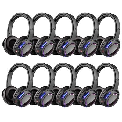 AYVVPII Factory Sell Silent Disco led Headphone Complete System (20 led Headphone + 2 trasmitter)