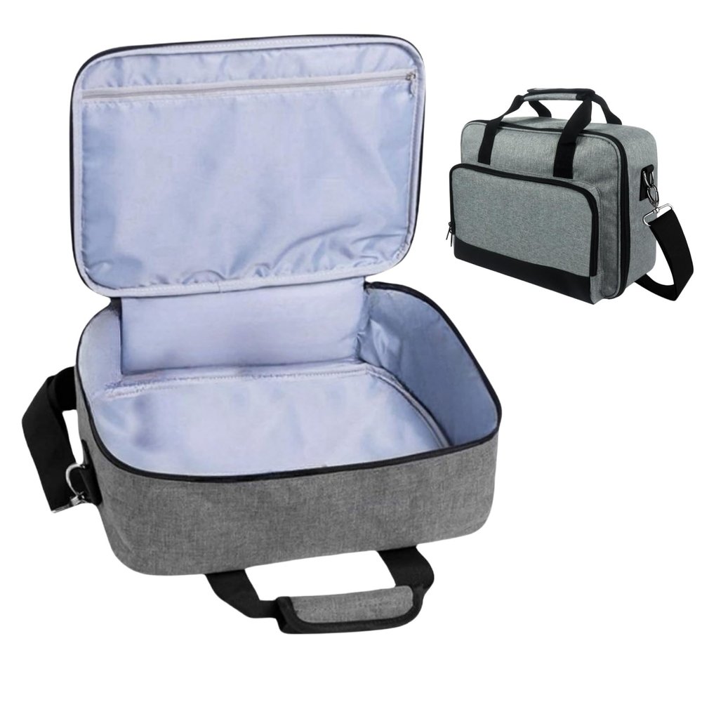 JiangJiangBao Carrying Bag for Epson Pro EX9270 3LCD Projector, Carrying Case for Epsons EpiqVision Flex CO-FH02/Home Cinema 980/1100/EX3290/Flex CO-W01/ Projector (Grey)