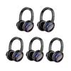 AYVVPII Professional Silent Disco LED Wireless Headphones and RF LED Silent Disco Earphones for iPod MP3 DJ Music Pary Club (20 led Headphone + 1 Transmitter) view 1