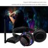 AYVVPII Professional Silent Disco LED Wireless Headphones and RF LED Silent Disco Earphones for iPod MP3 DJ Music Pary Club (20 led Headphone + 1 Transmitter) view 3